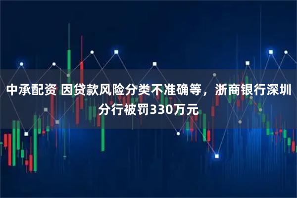 中承配资 因贷款风险分类不准确等，浙商银行深圳分行被罚330万元