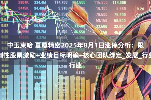 中玉束哈 夏厦精密2025年8月1日涨停分析：限制性股票激励+业绩目标明确+核心团队绑定_发展_行业